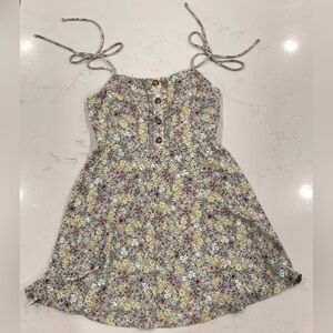 Speechless Spaghetti Strap Spring Floral Green Dress